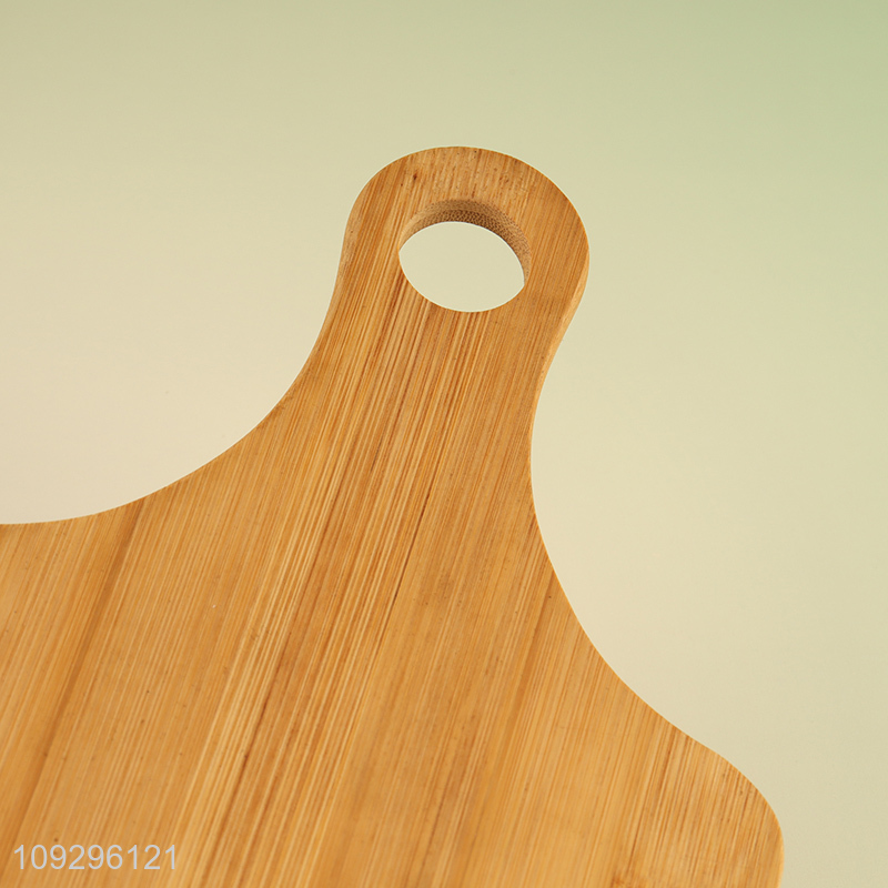 Factory price bamboo pizza plate cutting board for sale