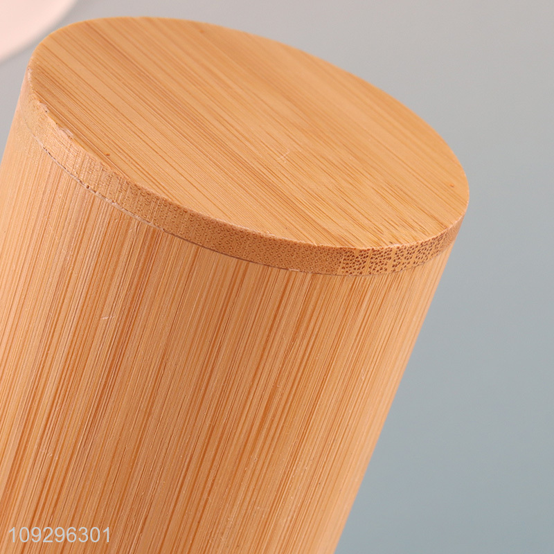 Most popular round bamboo liquid soap dispenser for sale