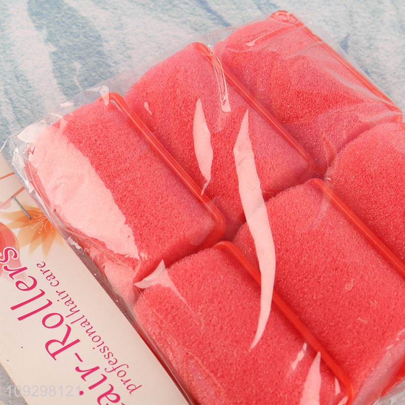 Good sale 6pcs professional hair care sponge hair roller set
