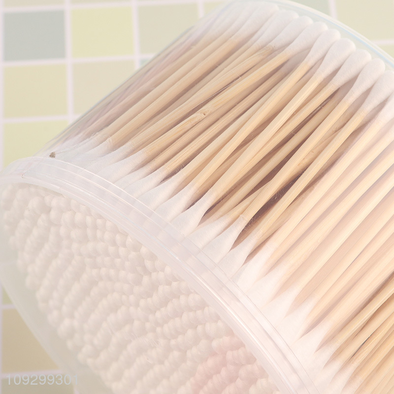 Top selling 500pcs disposable makeup cotton swabs