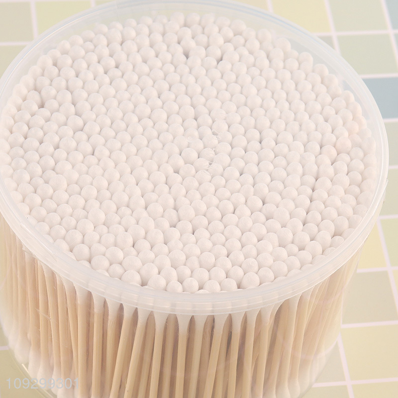 Top selling 500pcs disposable makeup cotton swabs