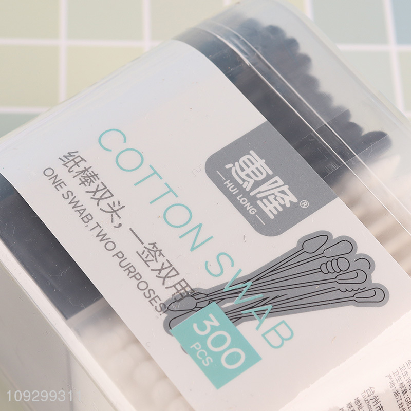 Low price 300pcs disposable paper stick cotton swabs