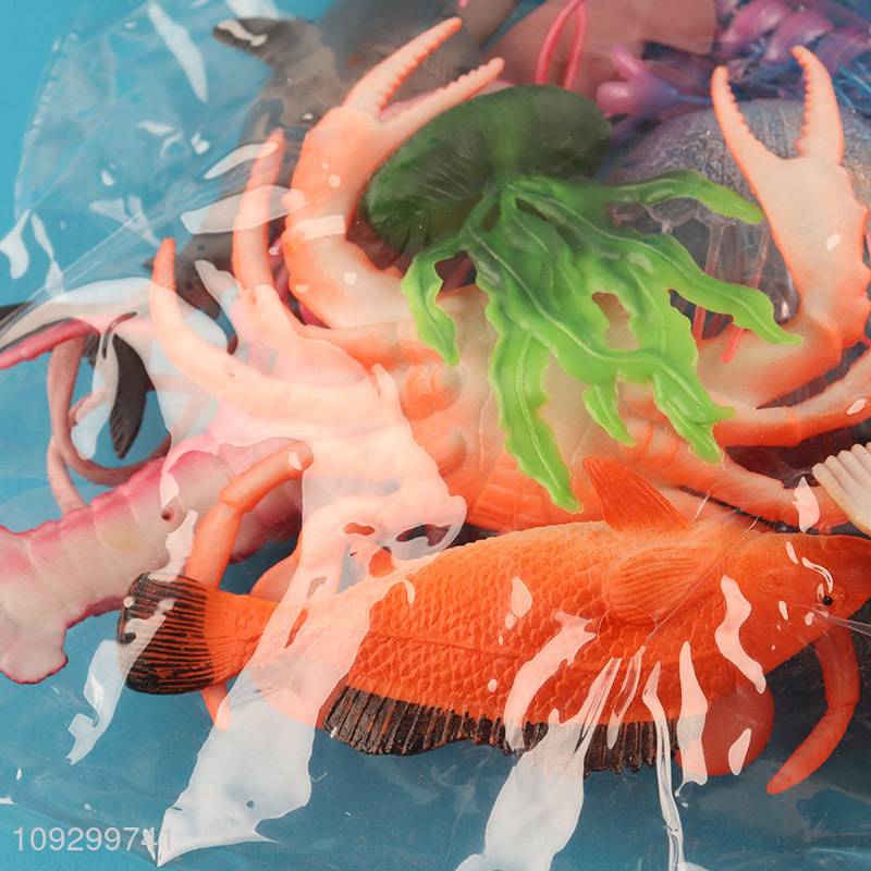 Low price 4pcs ocean world animal model toys