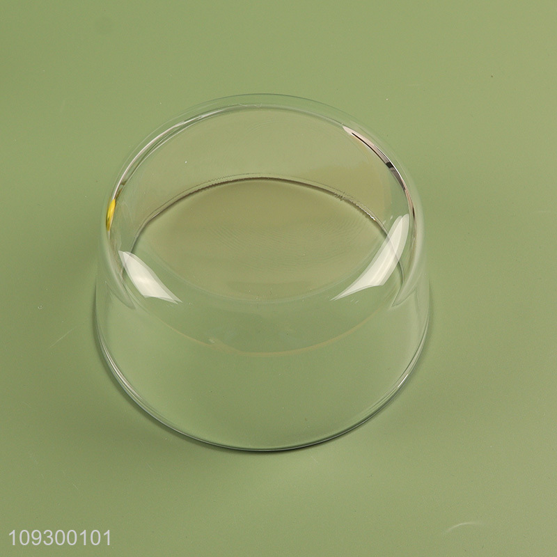 High quality 3pcs round glass food container preservation box set