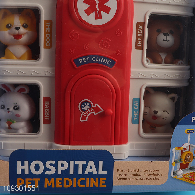 China supplier pretend play set toys pet hospital toys