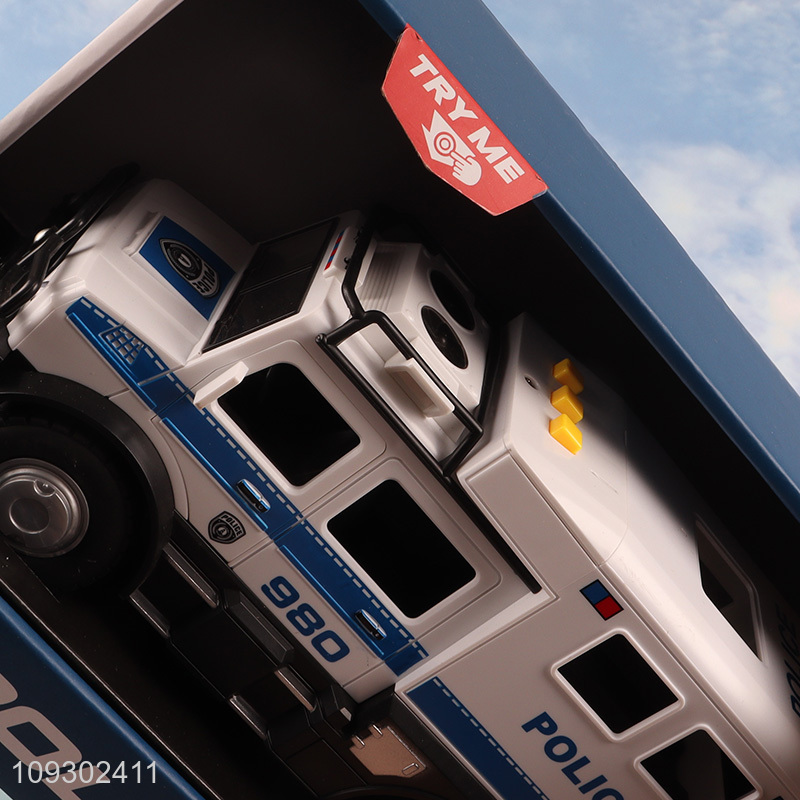 Top products inertial police truck model toys for kids