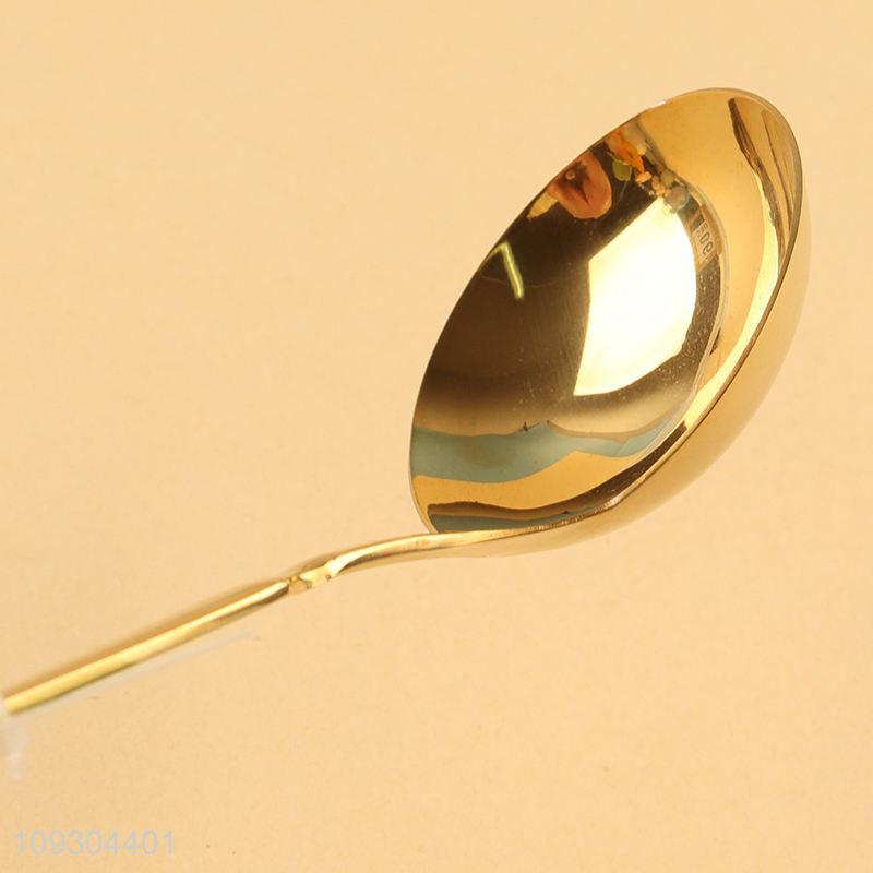 Hot products golden kitchen utensil soup ladle