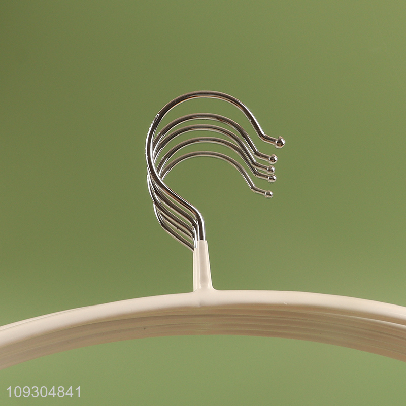 Factory supply white traceless clothes hanger clothes rack