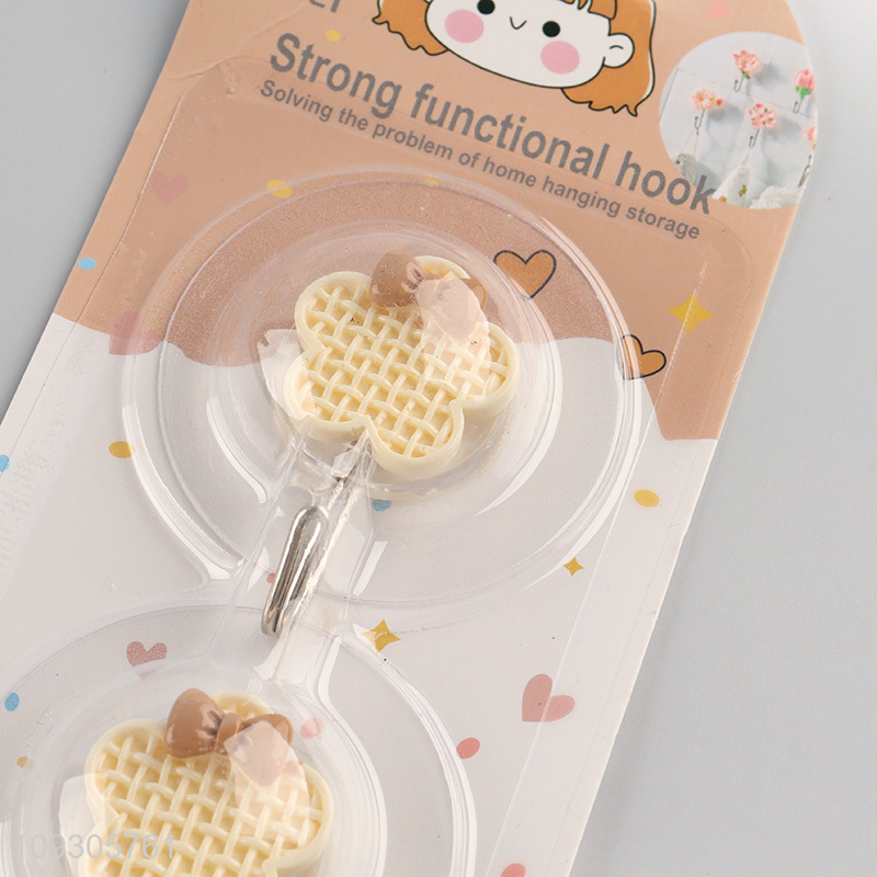 Top selling 2pcs cartoon sticky hook wall hook