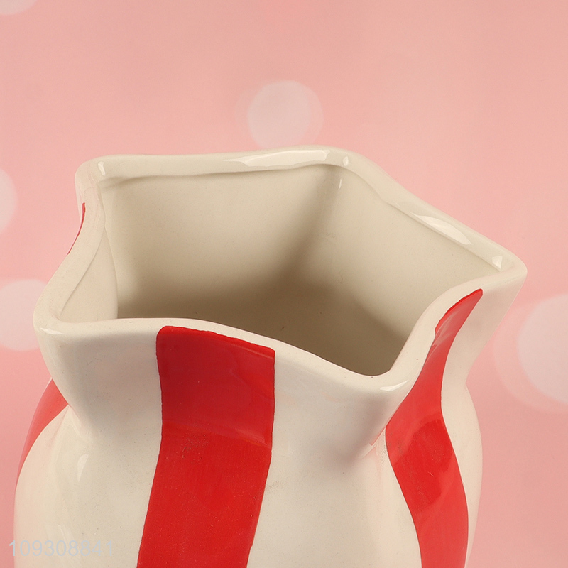 Factory supply ceramic flower vase hydroponic vase