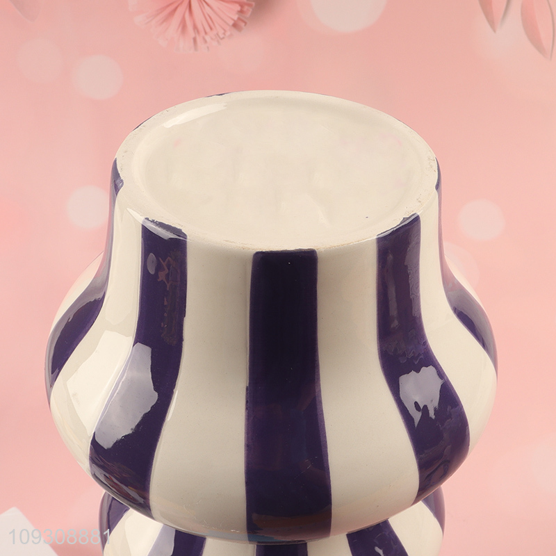 Factory direct sale indoor decor ceramic flower vase hydroponic vase