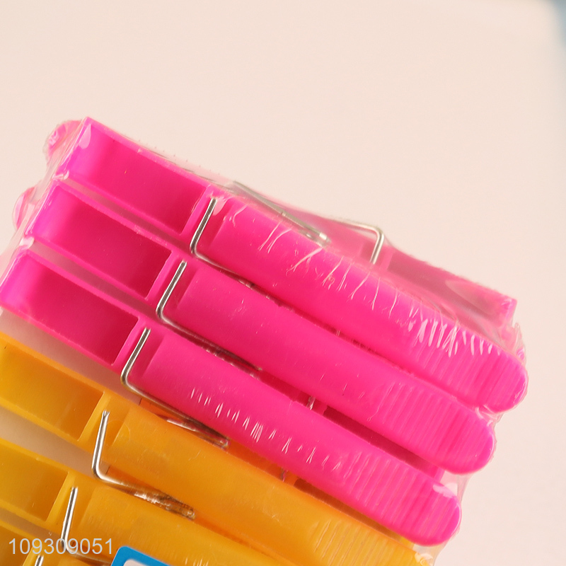 Most popular 24pcs plastic plastic clothes clips clothes pegs