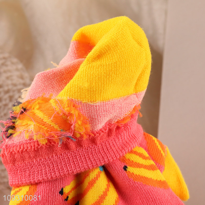 China products banana printed cotton socks women ankle socks