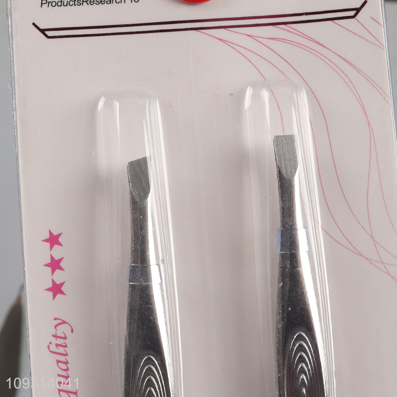 Hot selling makeup tool 2pcs eyebrow tweezers set