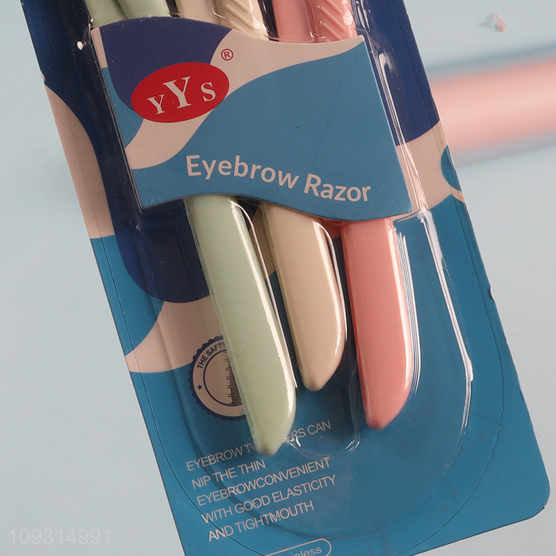 Top sale folding 3pcs eyebrow trimmer set