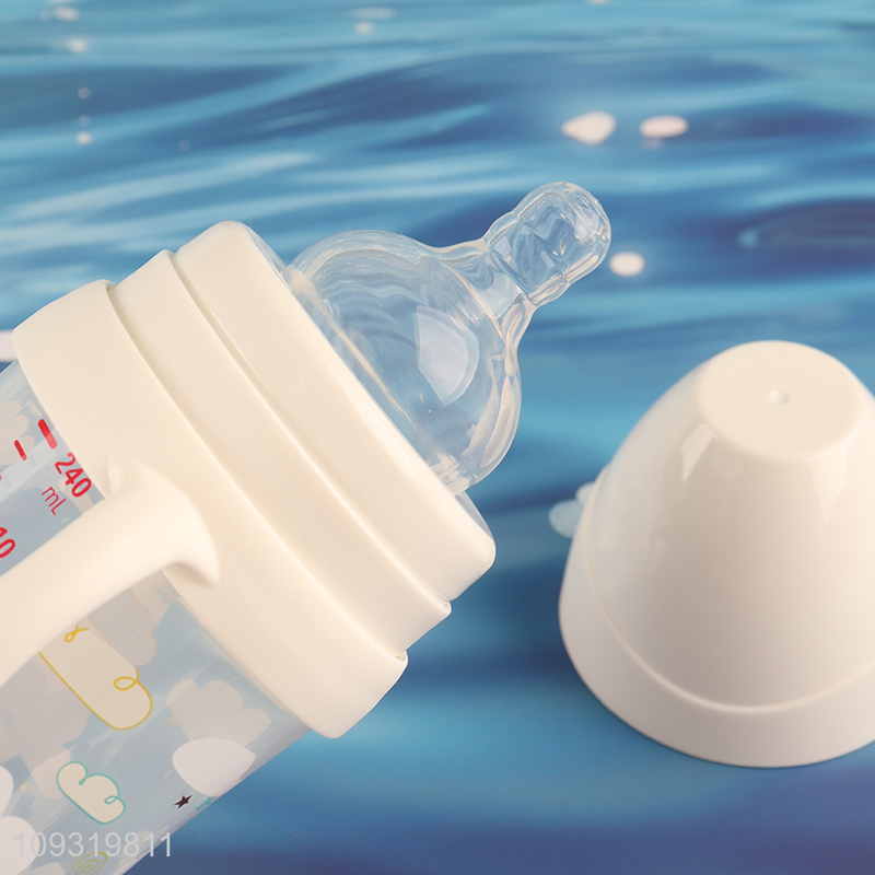 Hot items 240ml PP wide neck feeding bottle for sale
