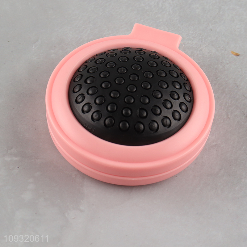 Hot selling portable round hair comb with makeup mirror