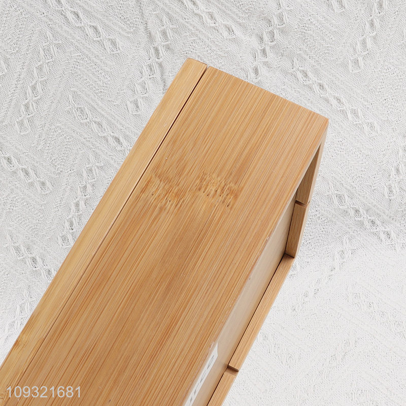 Popular products bamboo tea storage box with lid