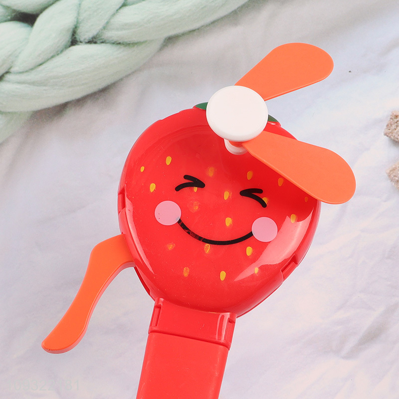 China wholesale cartoon handheld press fan for outdoor