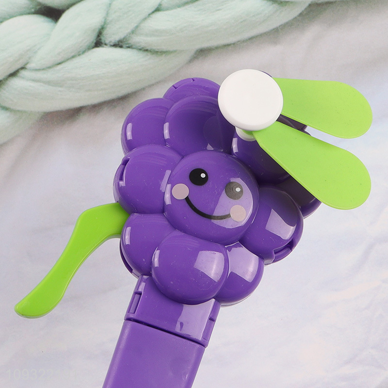 Good sale plastic cartoon handheld press fan