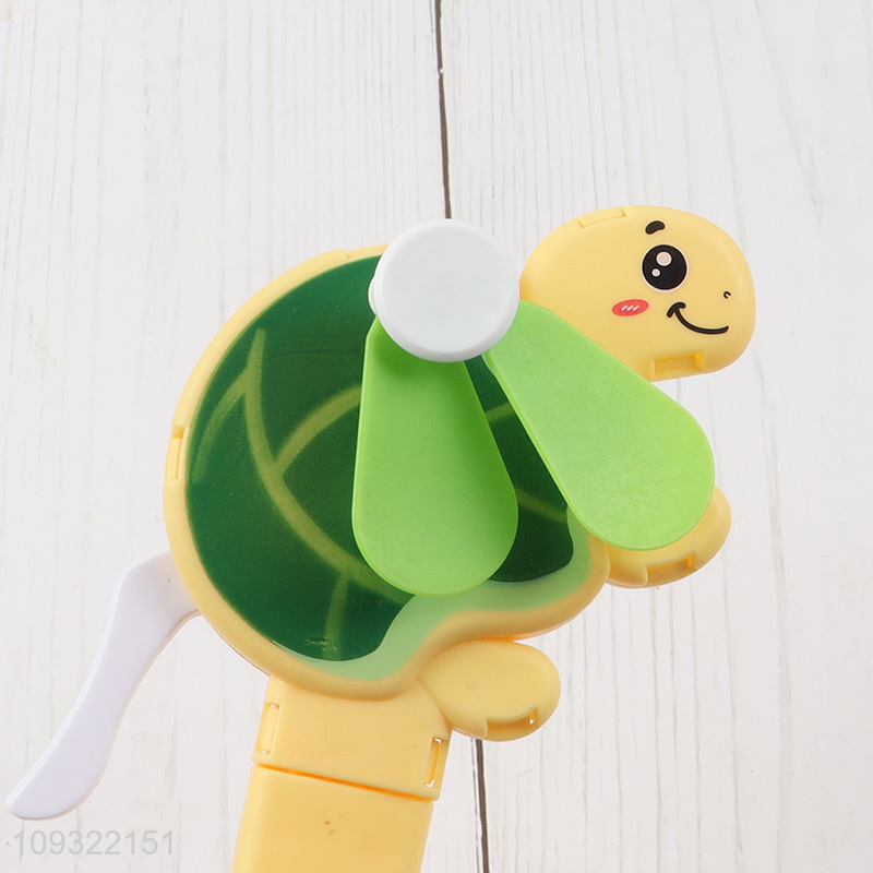Good quality cartoon handheld press fan for summer