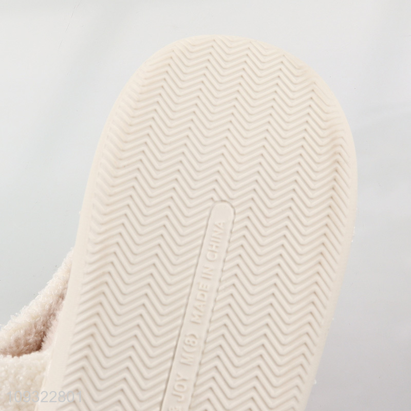 Top selling women home slipper polyester slippers