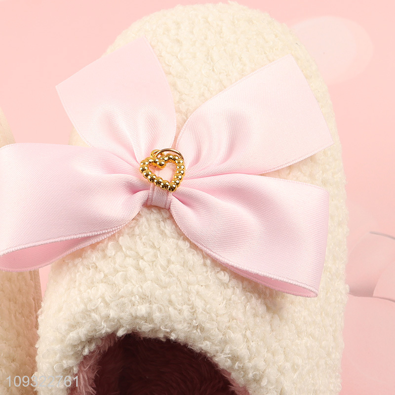 China products winter warm home slipper polyester slippers
