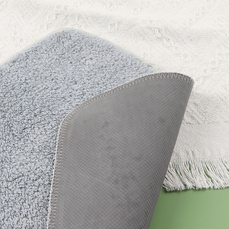 Top quality plush anti-slip floor mat door mat