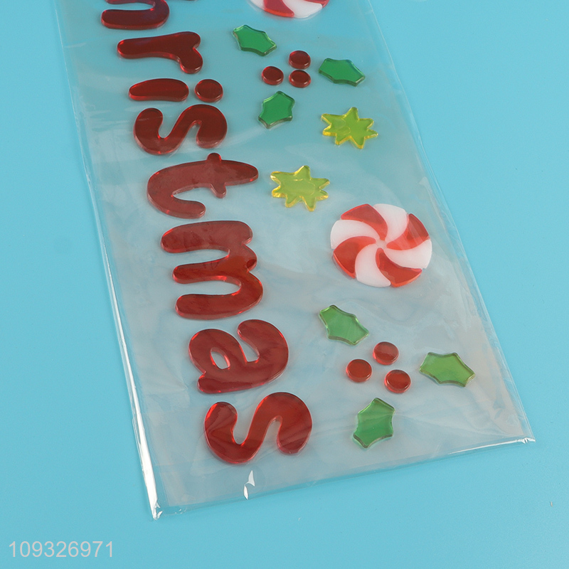 China supplier tpr Christmas sticker window sticker