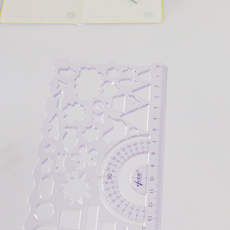 Best selling school students multifunctional drawing ruler