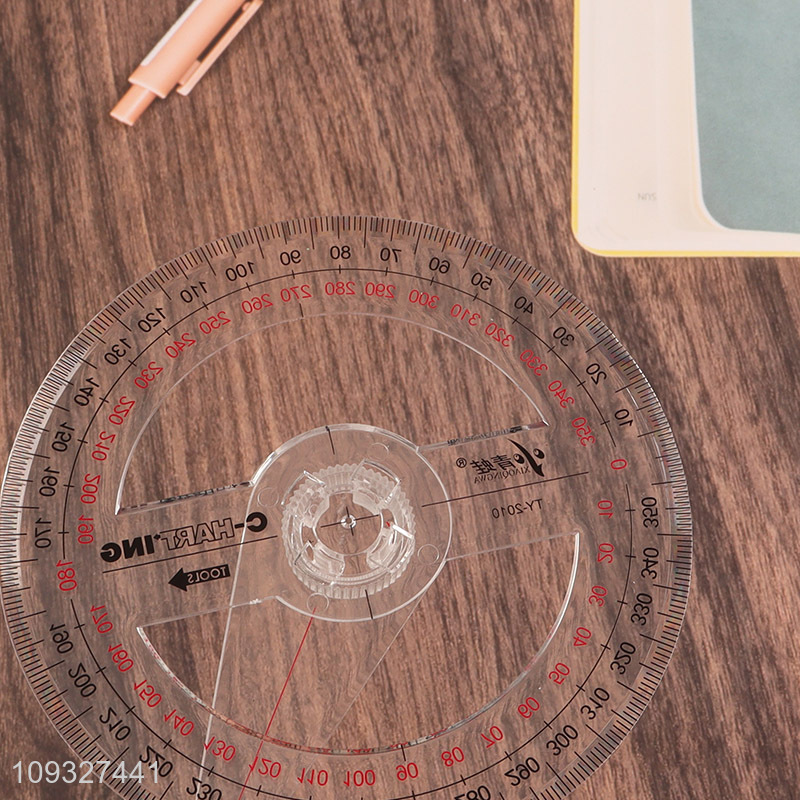 New arrival school students plastic protractor for sale