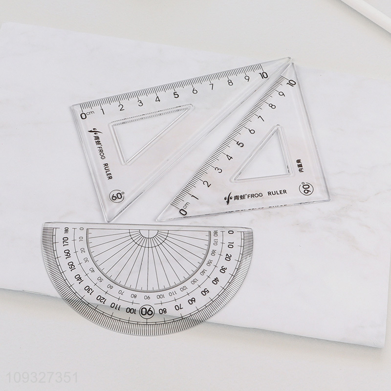 Top sale school students plastic ruler set