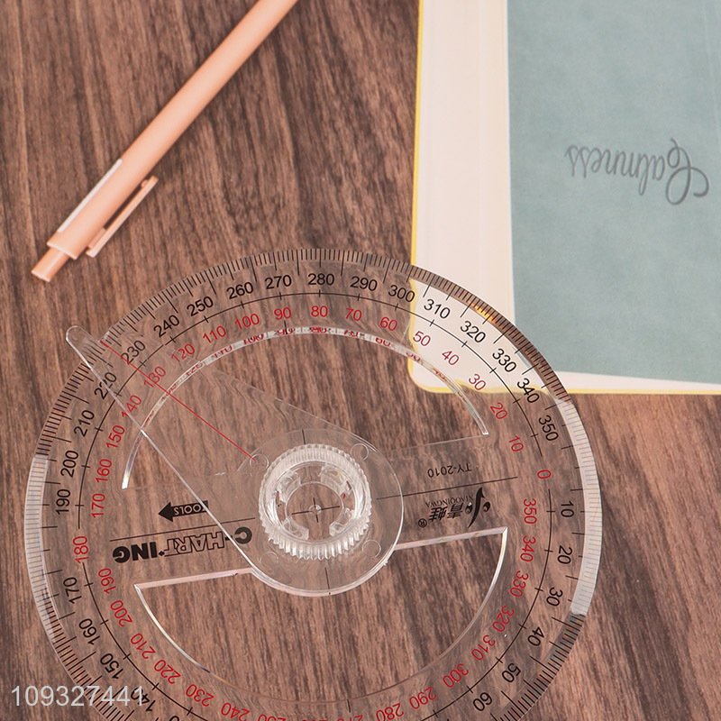 New arrival school students plastic protractor for sale