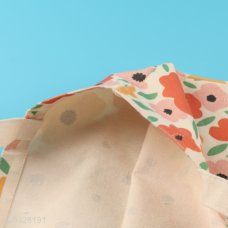 Top selling flower printed shopping bag tote bag