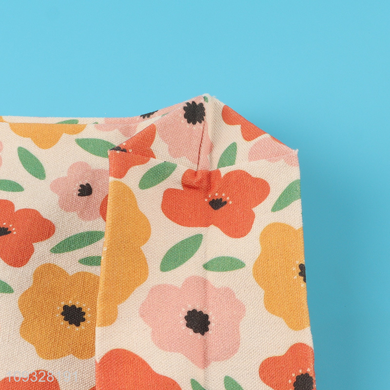 Top selling flower printed shopping bag tote bag
