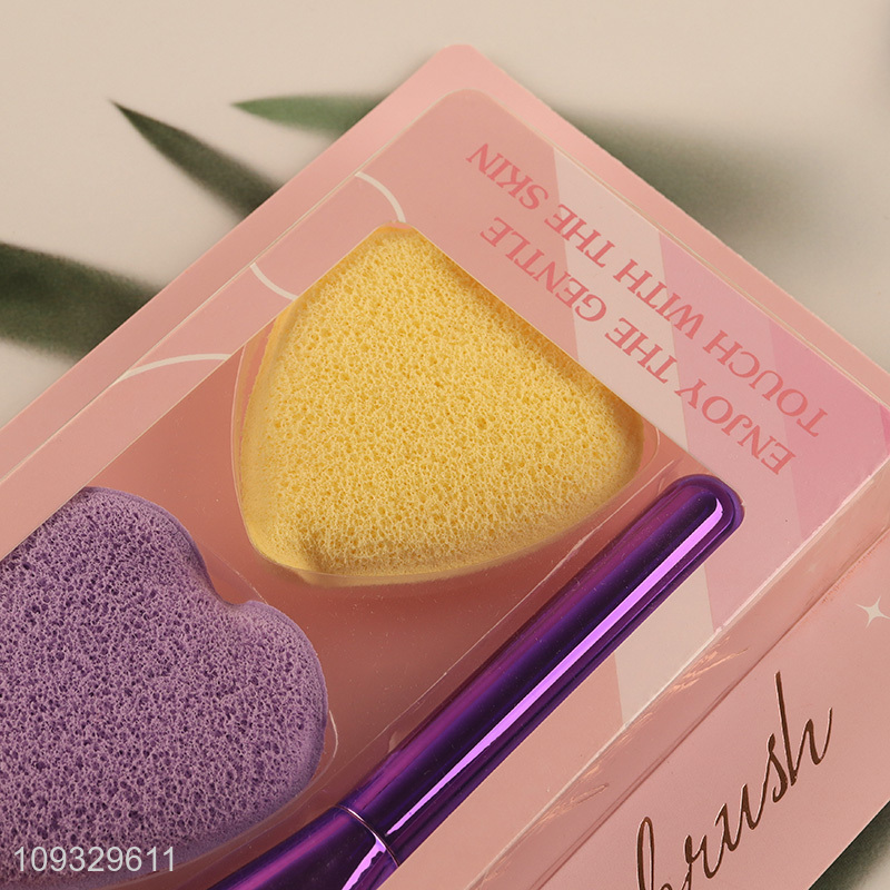New arrival foundation brush and makeup sponge set