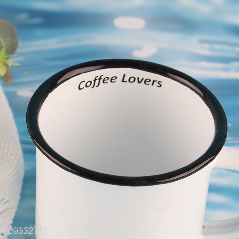 China supplier printed enamel cup water cup