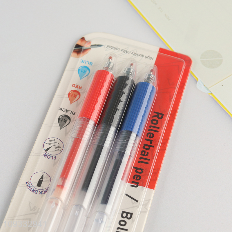China factory 3pcs school office gel pen set
