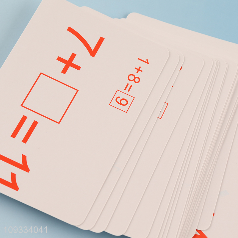 Top selling mathematical flash cards for children