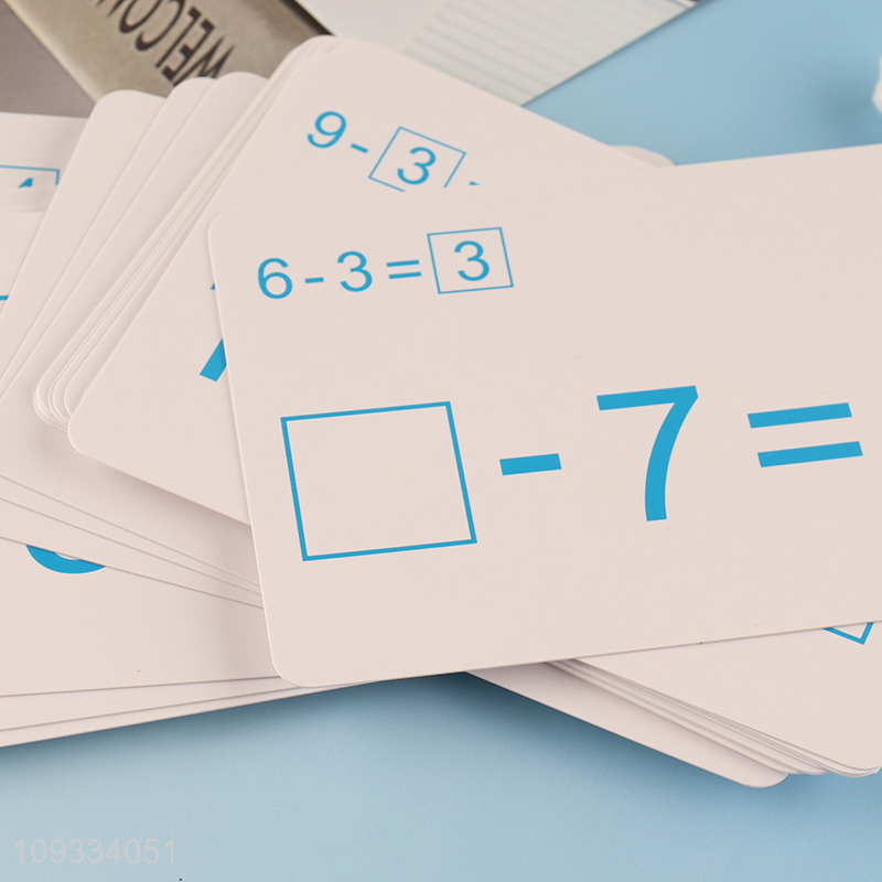 Factory price mathematical flash subtraction cards