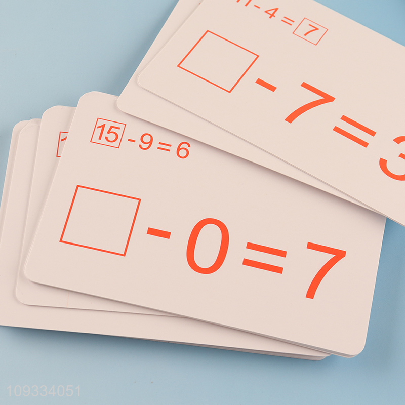 Factory price mathematical flash subtraction cards