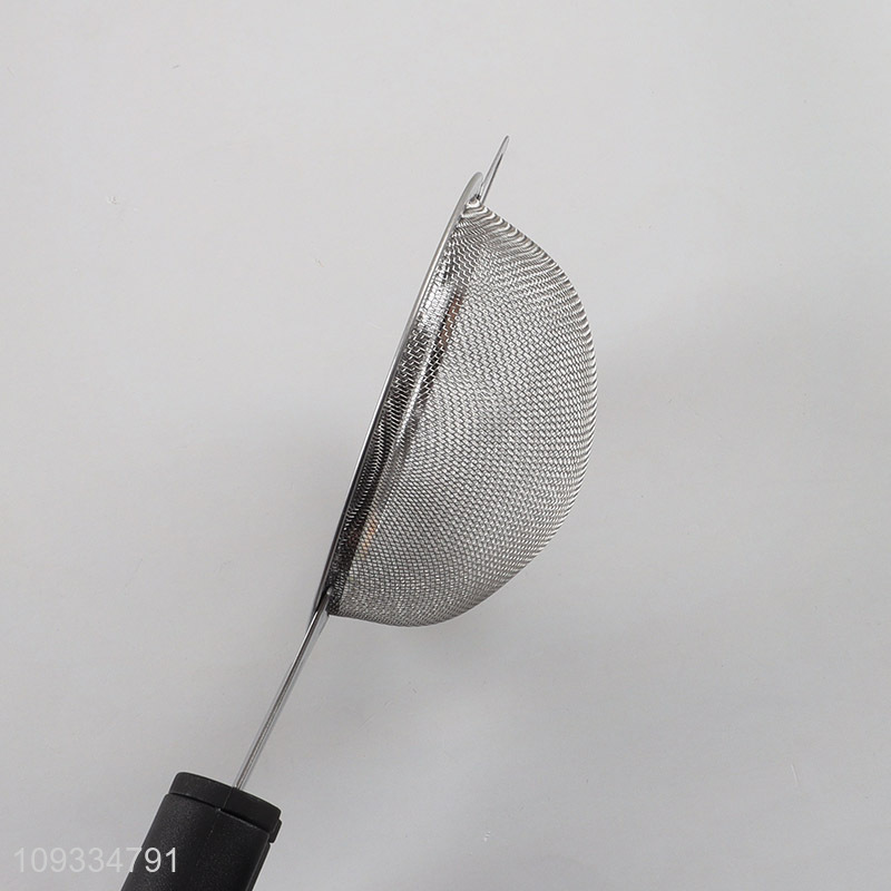 Factory price long handle mesh strainer for sale