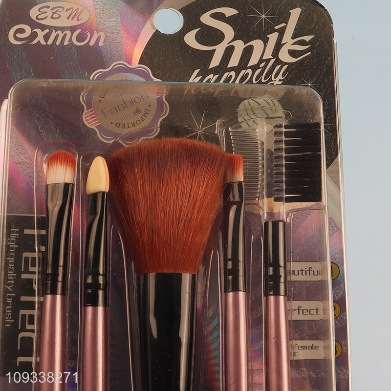 Most popular 5pcs makeup tool cosmetic brush set