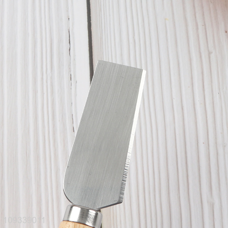 Hot items stainless steel cheese knife with wooden handle