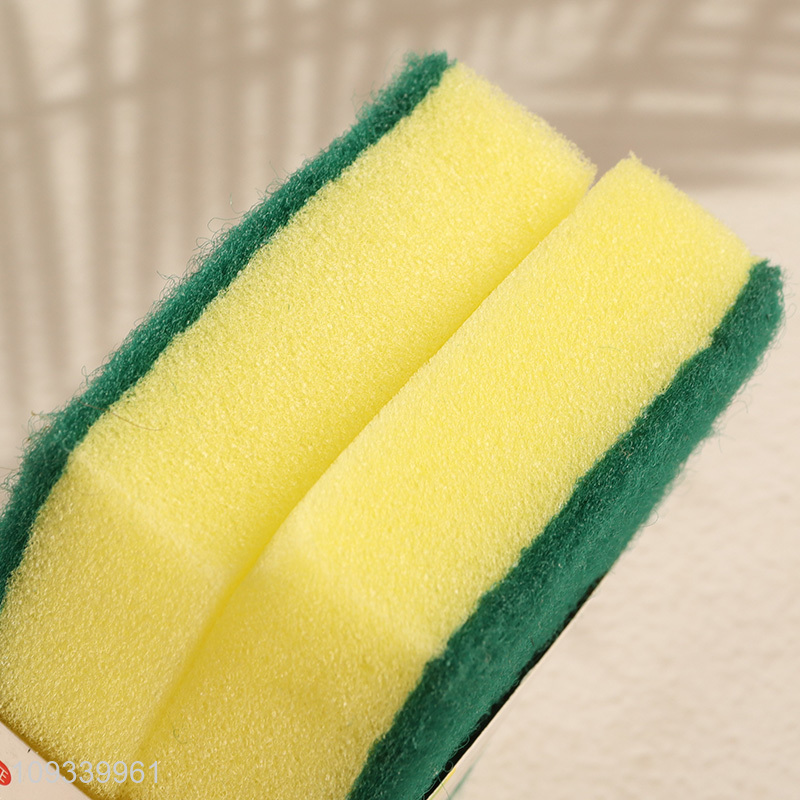 Top selling 2pcs kitchen dish washing cleaning sponge
