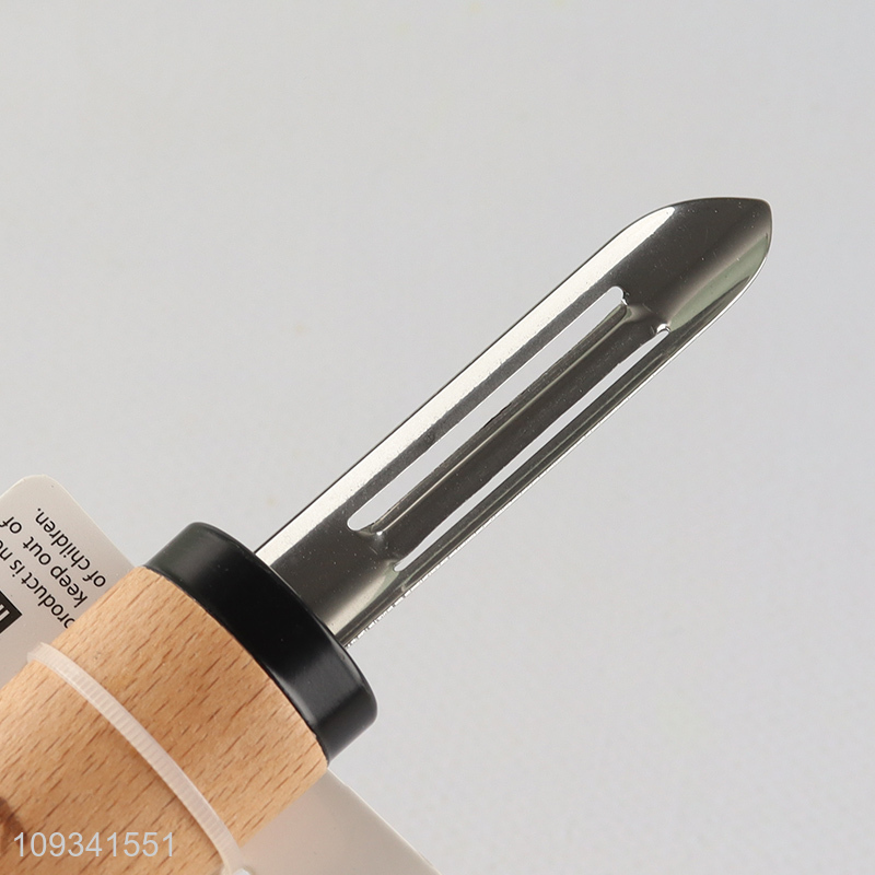 Top selling vegetable peeler fruits peeler with wooden handle