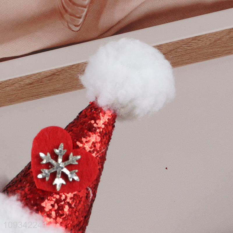 Good quality Christmas hair accessories hat hair clip