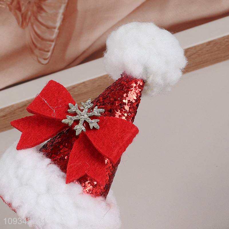 Good selling Christmas hair accessories hat hair clip