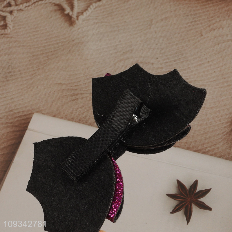 Yiwu market  Halloween glitter bow hair clip