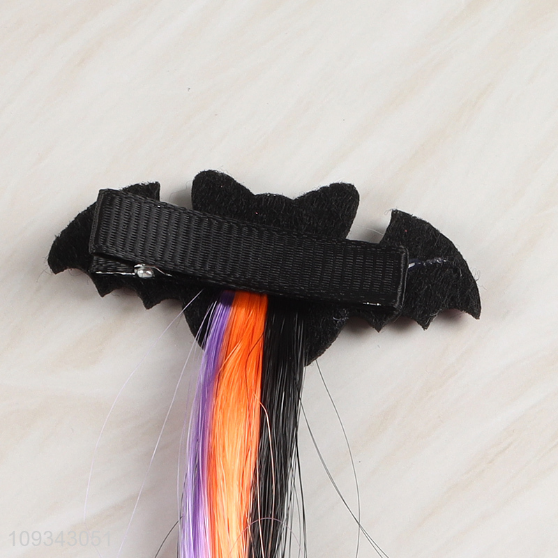 Factory direct sale halloween hair clip with colorful hair